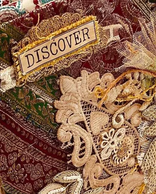 Banarasi Wedding Fabric Planner Journal, a handmade journal by Trinketz