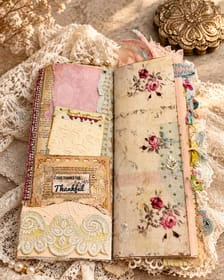 Tea-dyed papers and vintage ephemera