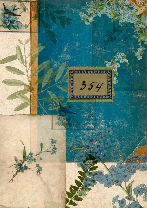Free A4 junk journal collage sheet 1
