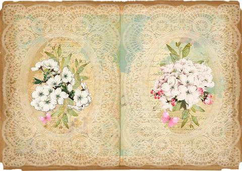 Free A4 junk journal collage sheet 9
