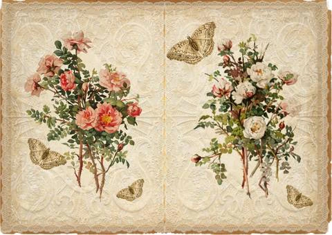 Free A4 junk journal collage sheet 13