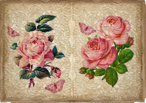 Free A4 junk journal collage sheet 21