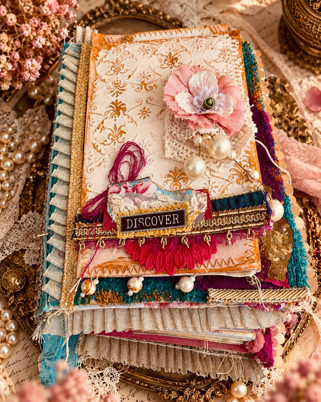 The Book of Hearts, a handmade journal by Trinketz
