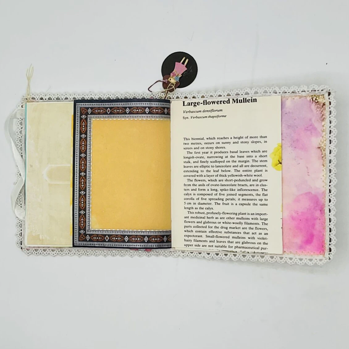 Handmade Vintage Junk Journal in a pouch - Image 3