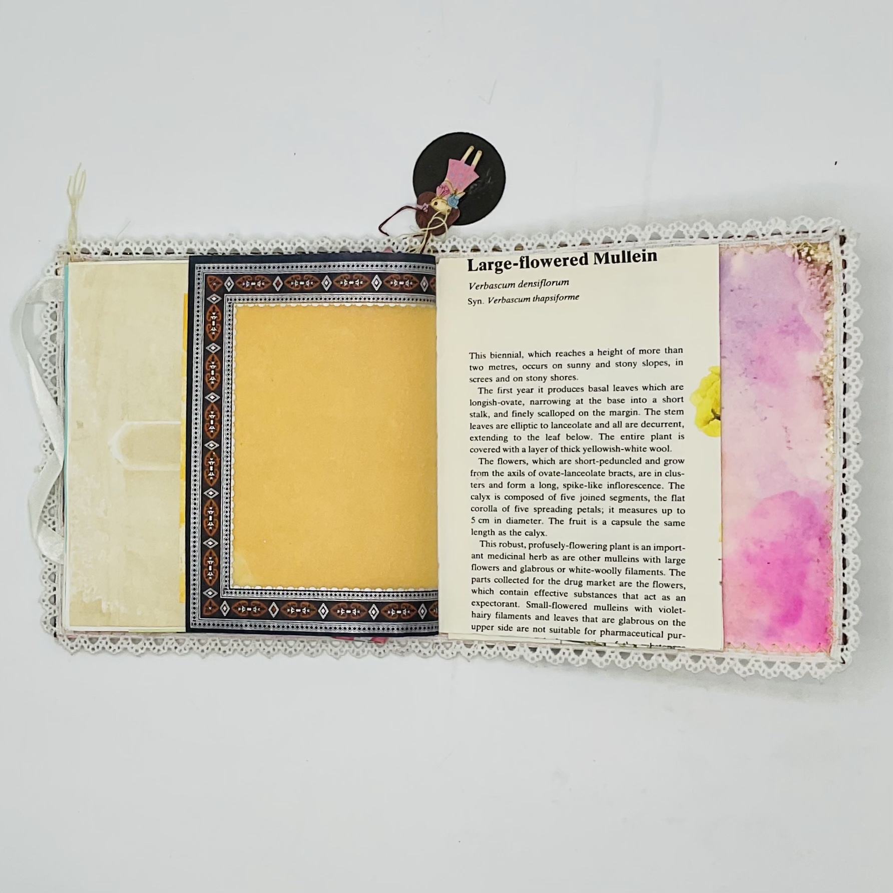 Handmade Vintage Junk Journal in a pouch - Image 3