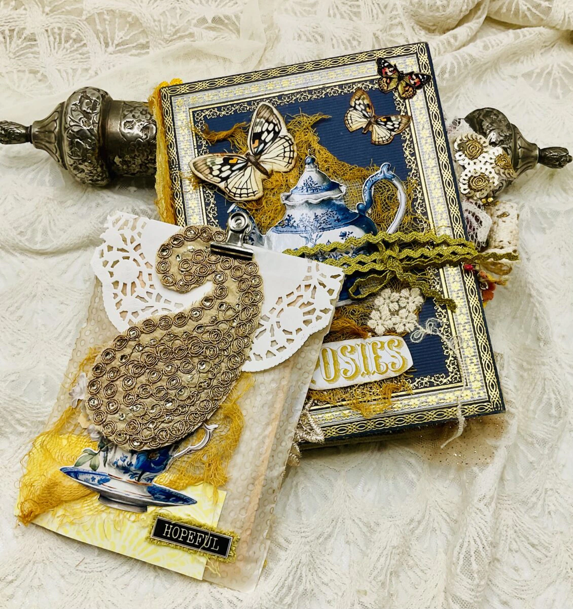Chinoiserie-Inspired Junk Journal | Vintage Floral Elegance - Image 3