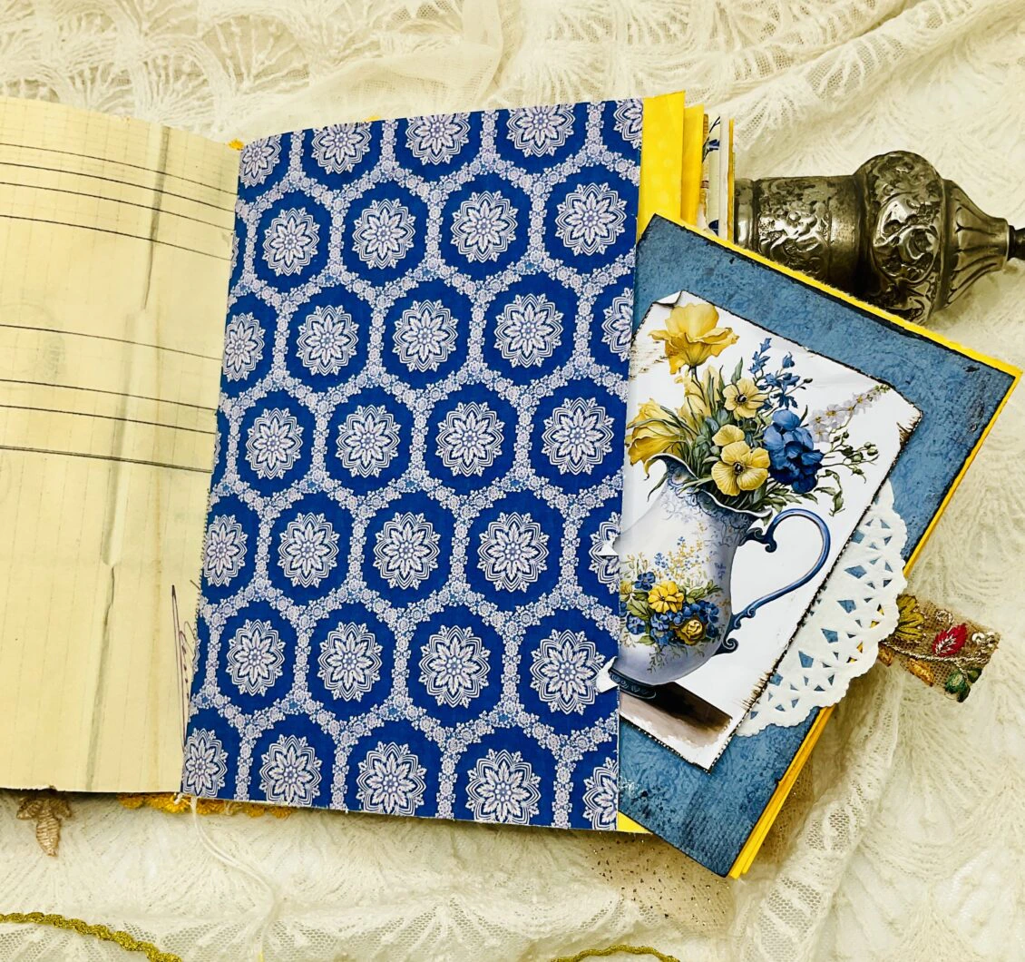 Chinoiserie-Inspired Junk Journal | Vintage Floral Elegance - Image 12