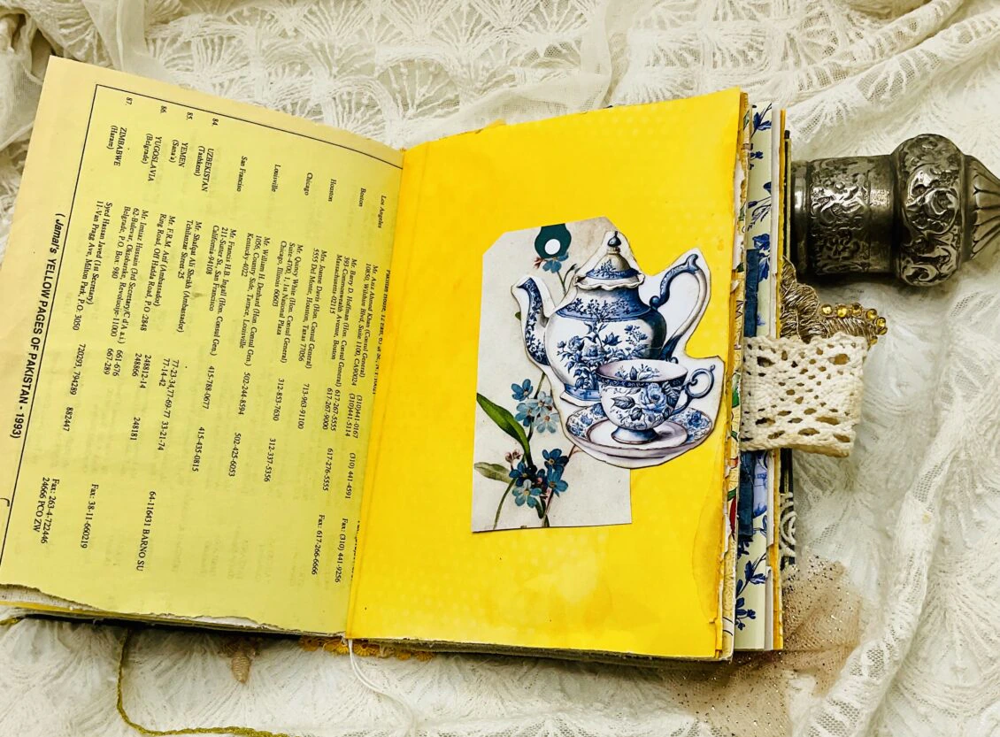 Chinoiserie-Inspired Junk Journal | Vintage Floral Elegance - Image 5