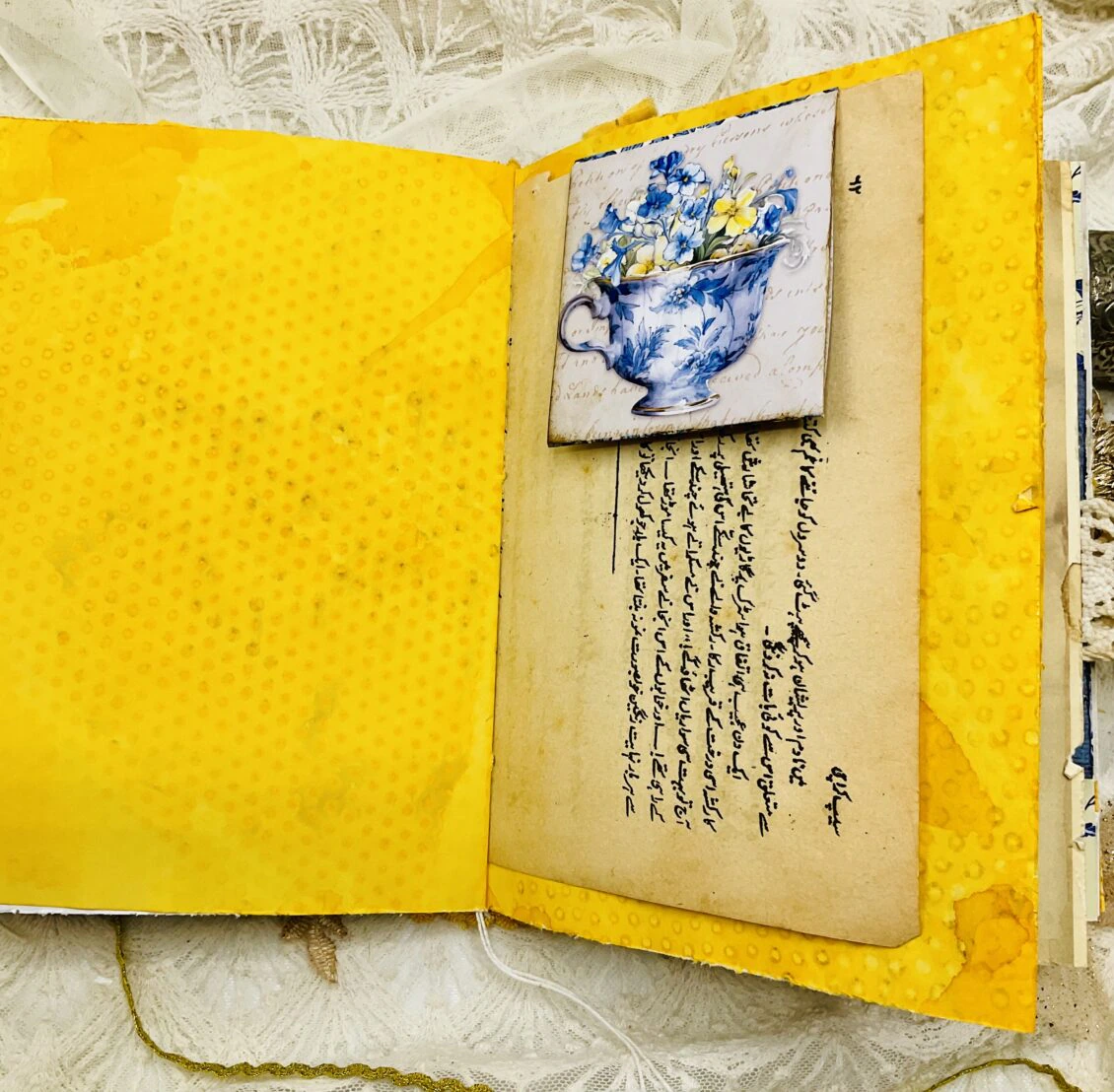 Chinoiserie-Inspired Junk Journal | Vintage Floral Elegance - Image 15