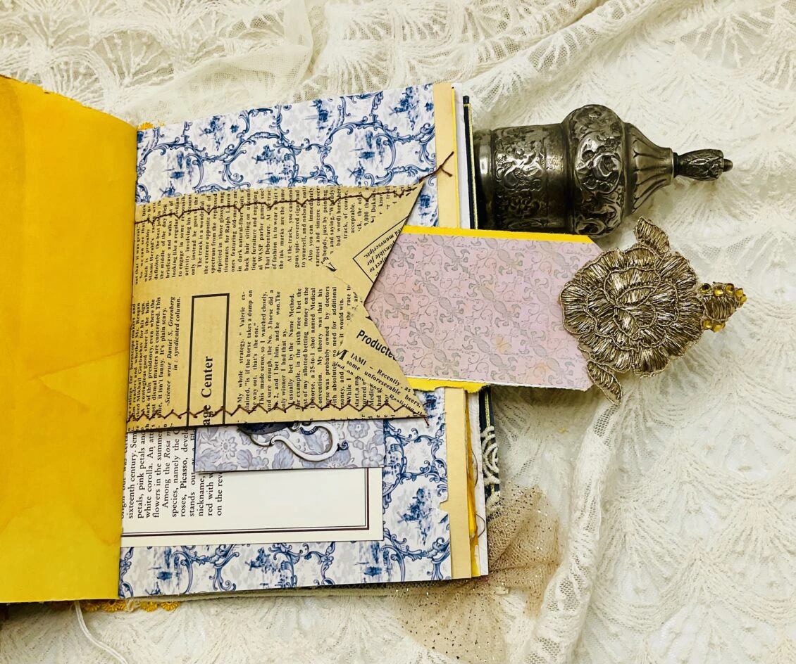 Chinoiserie-Inspired Junk Journal | Vintage Floral Elegance - Image 10