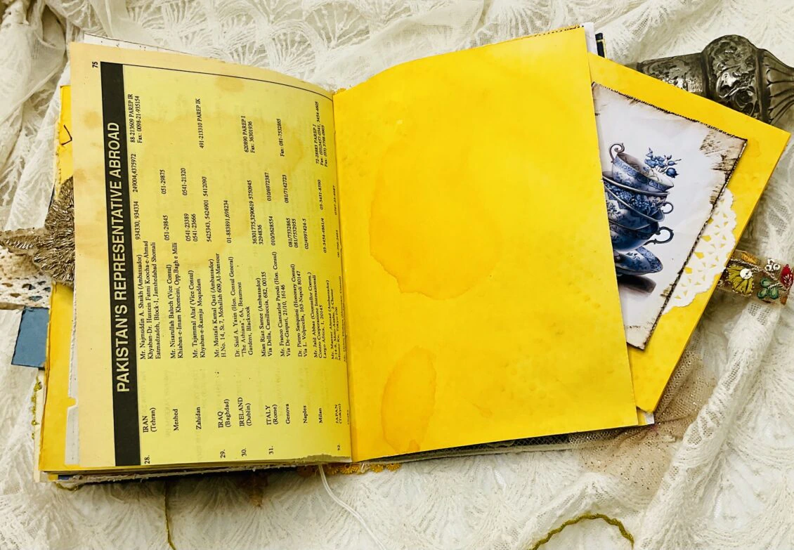 Chinoiserie-Inspired Junk Journal | Vintage Floral Elegance - Image 9