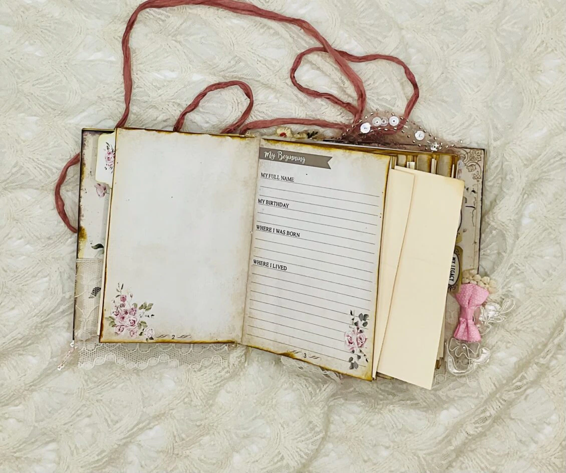 Handcrafted Life Story Journal with Guided Journal Prompts and Legacy Sections - Image 10