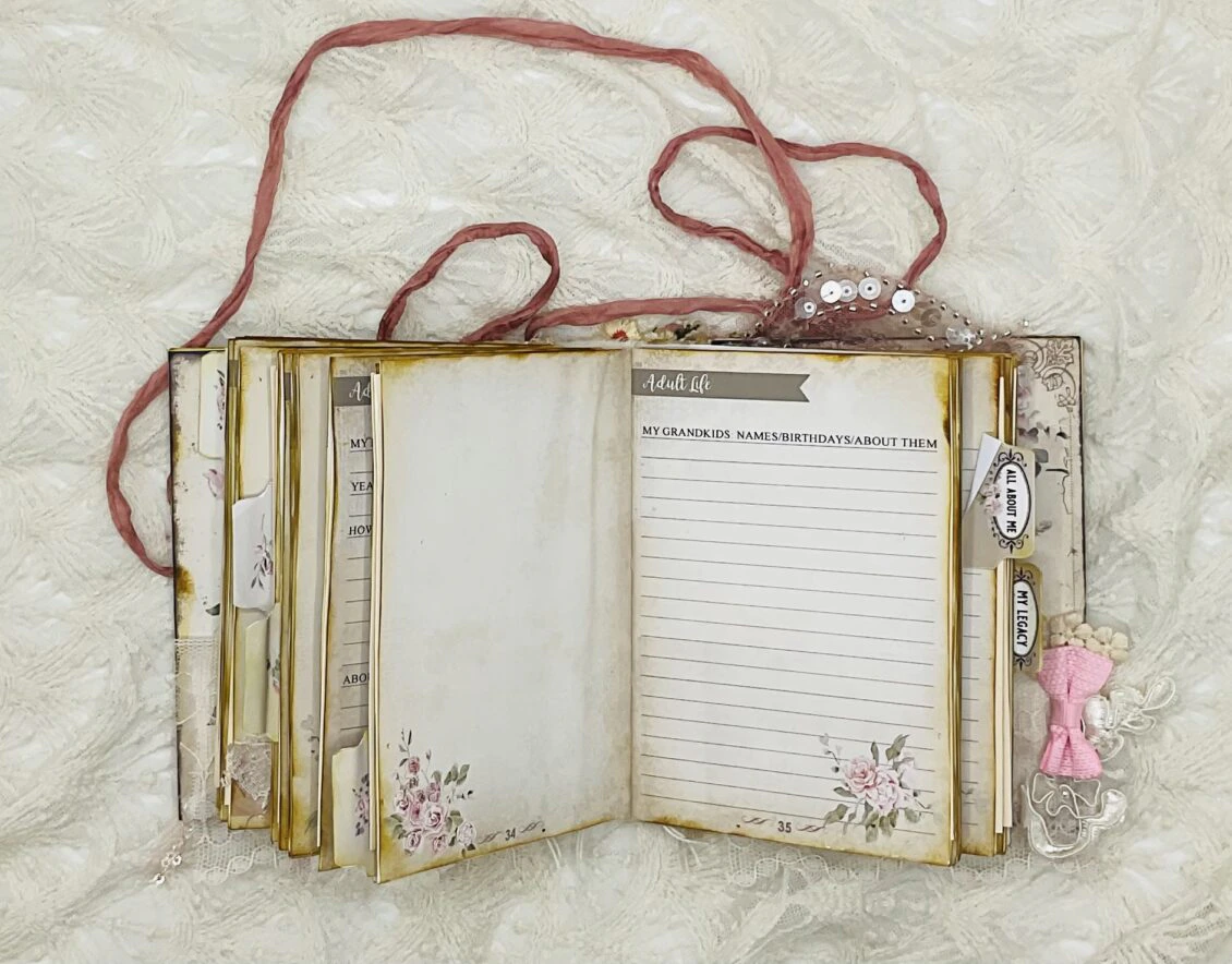 Handcrafted Life Story Journal with Guided Journal Prompts and Legacy Sections - Image 7