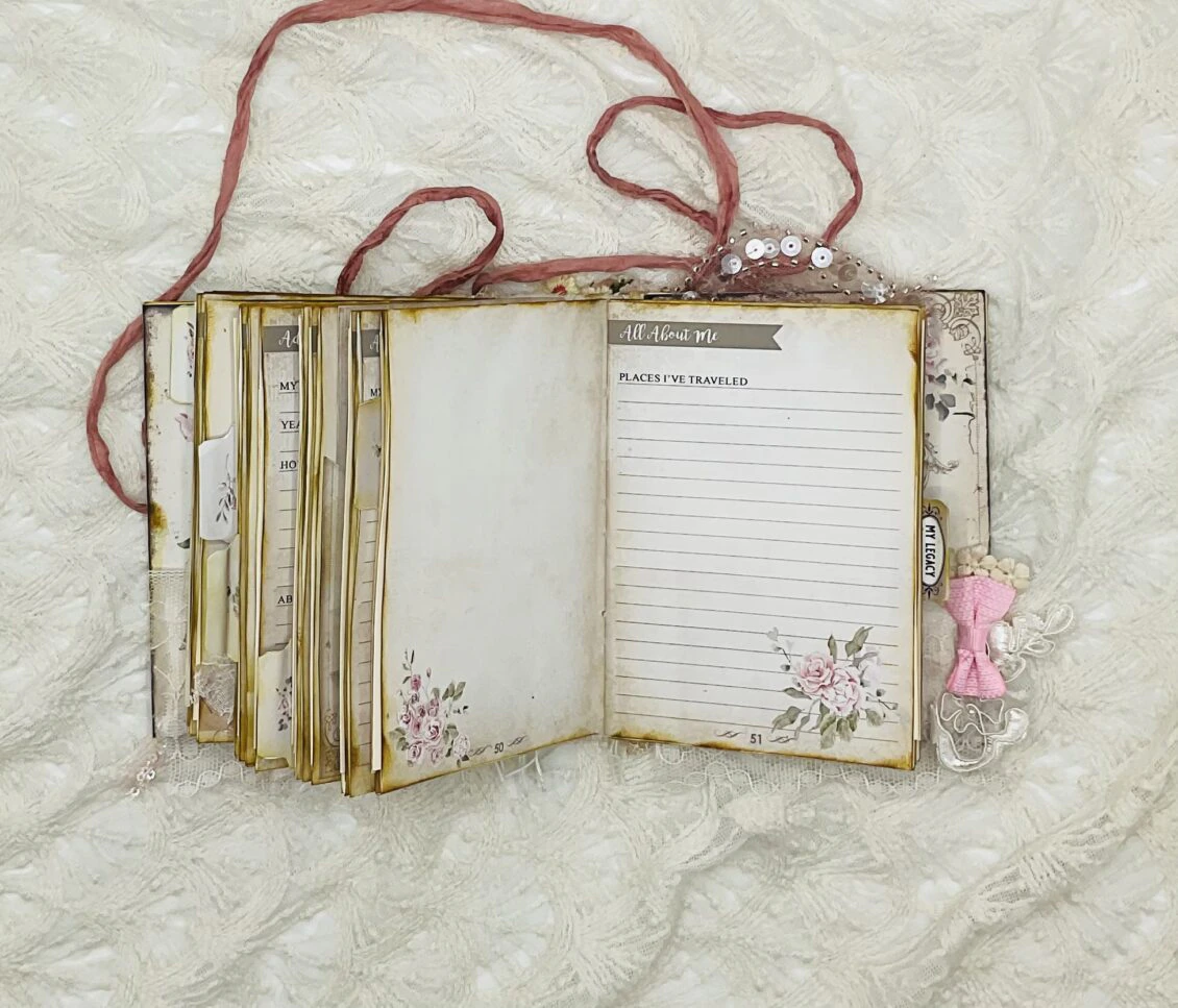 Handcrafted Life Story Journal with Guided Journal Prompts and Legacy Sections - Image 6