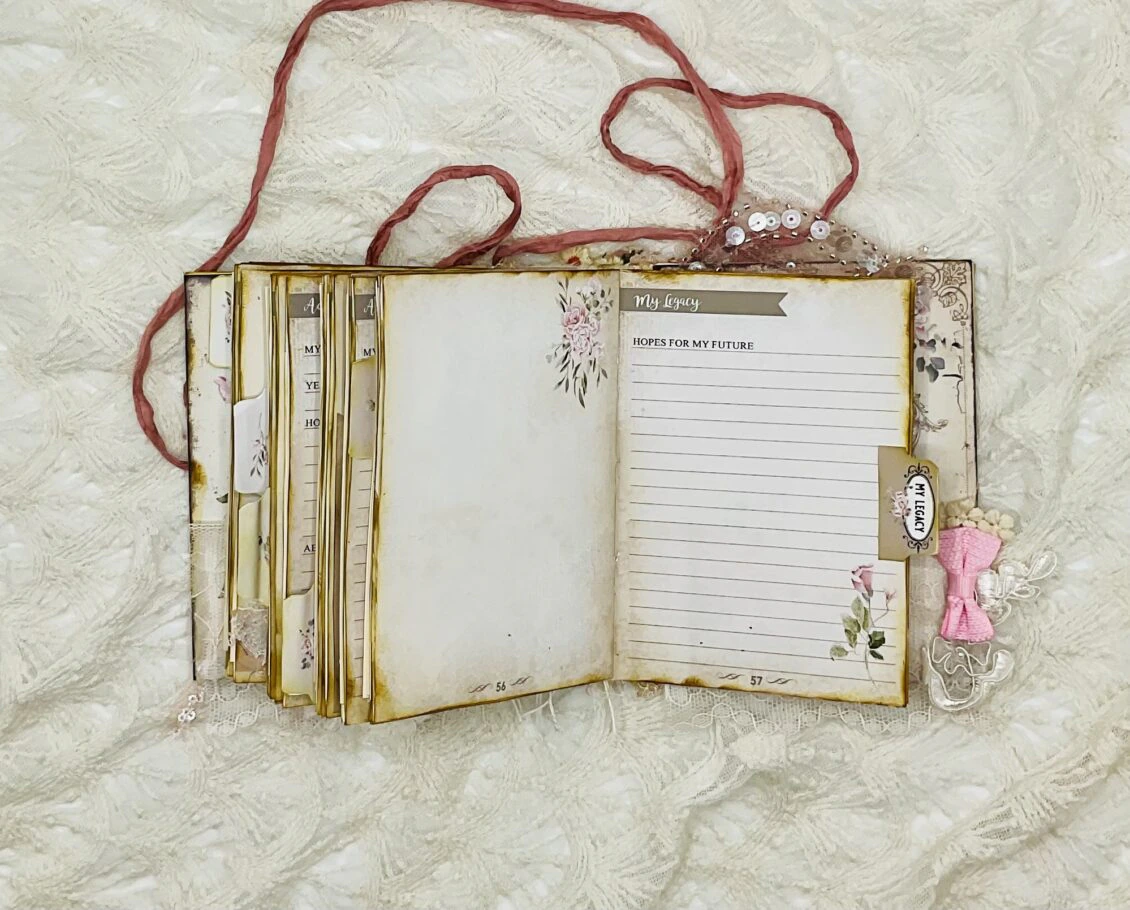 Handcrafted Life Story Journal with Guided Journal Prompts and Legacy Sections - Image 5