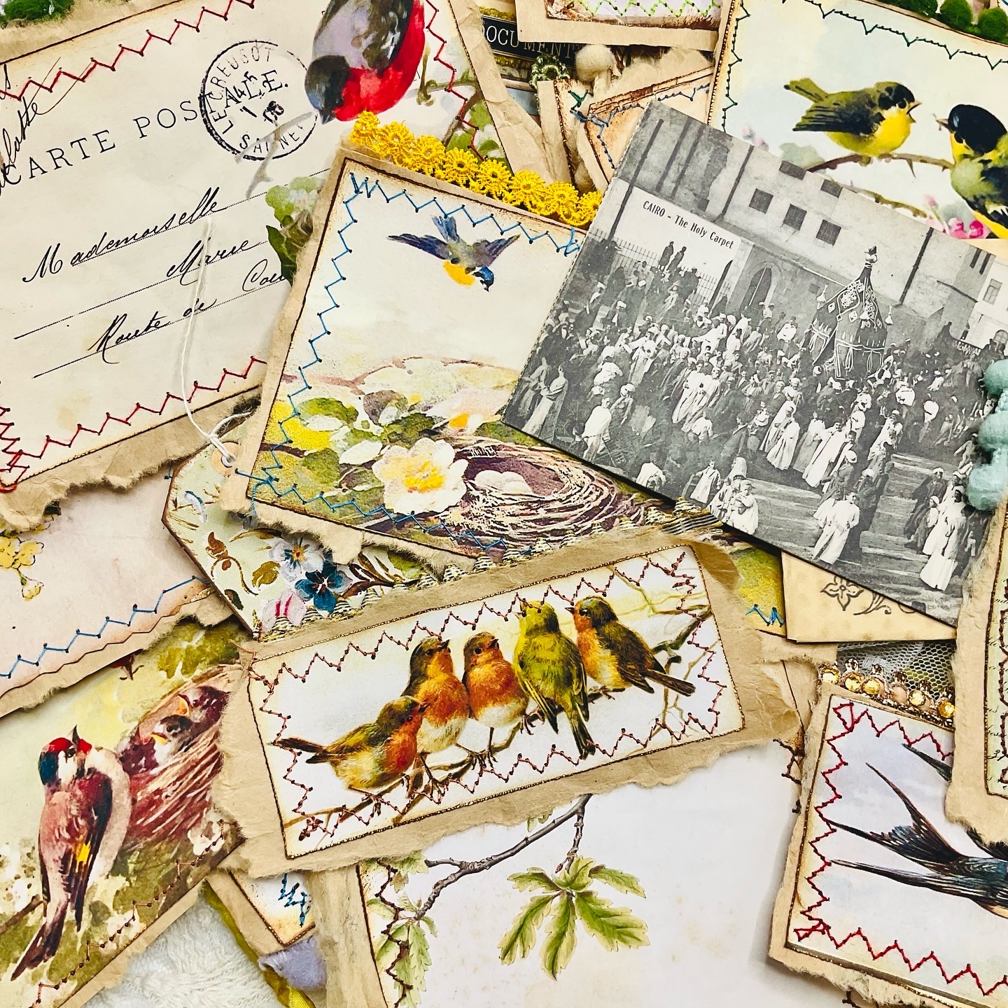 Vintage Bird-Themed Ephemera Pack – 100 Pieces for Junk Journals - Image 11