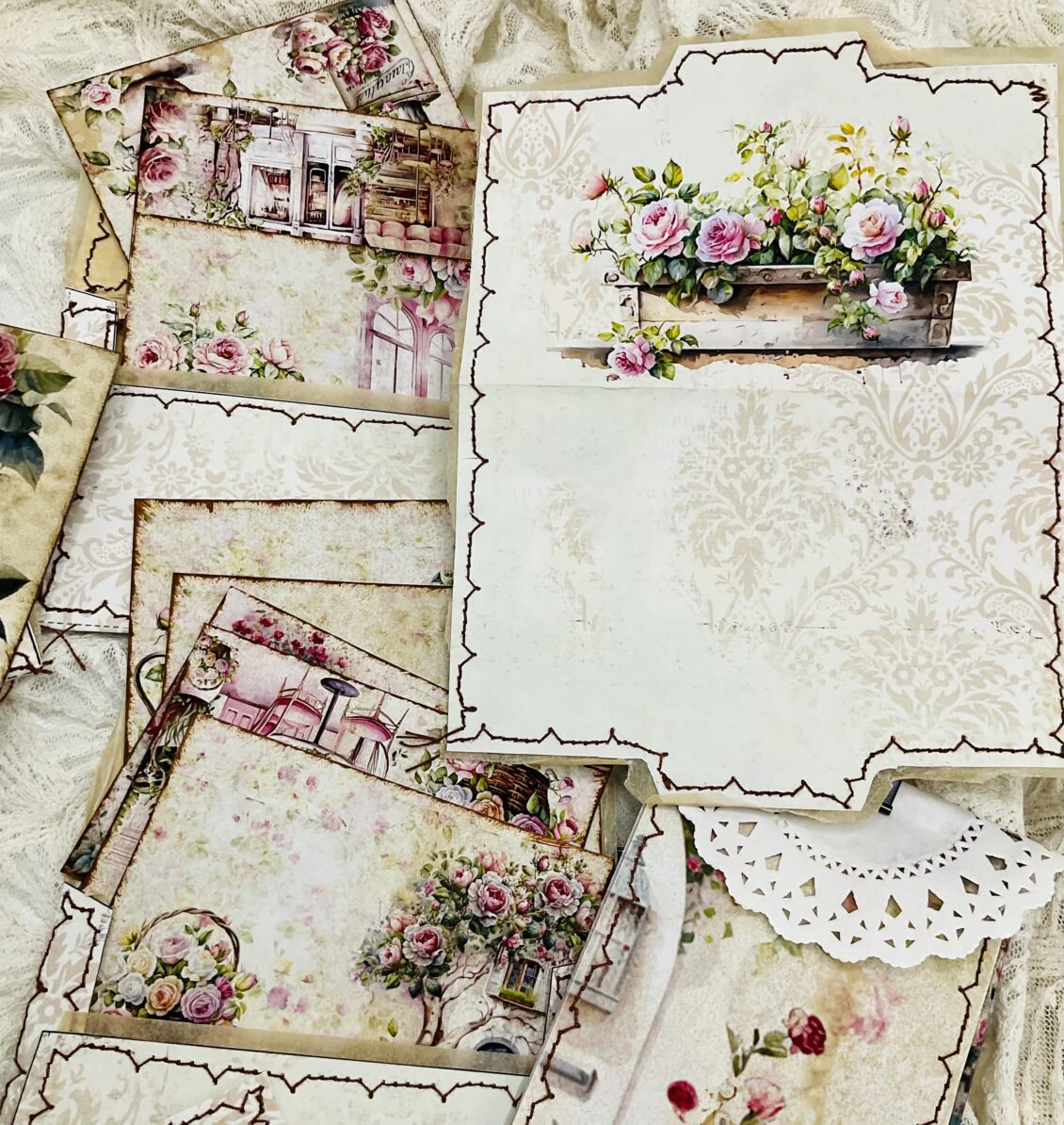 Handmade shabbychic Junk Journal Ephemera - Image 6