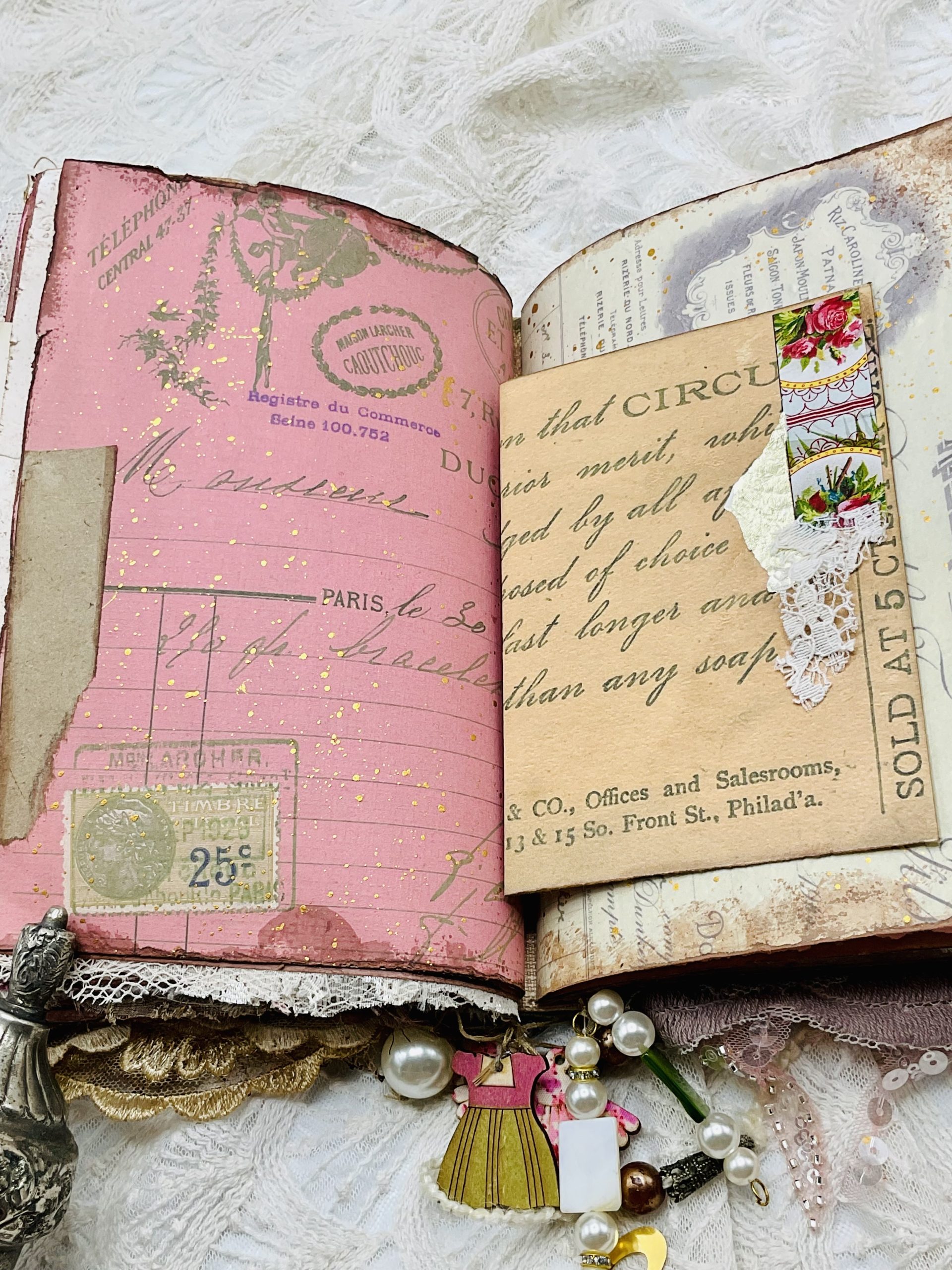 Parisian Pink junk journal