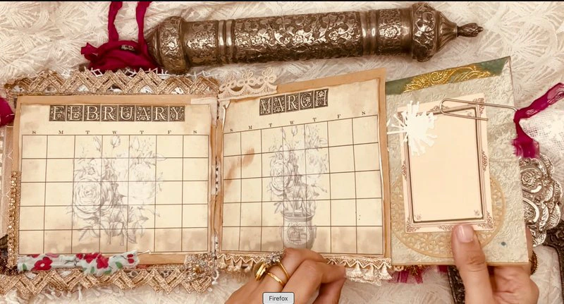 Handmade brown kraft paper notebook inserts for the vintage planner journal