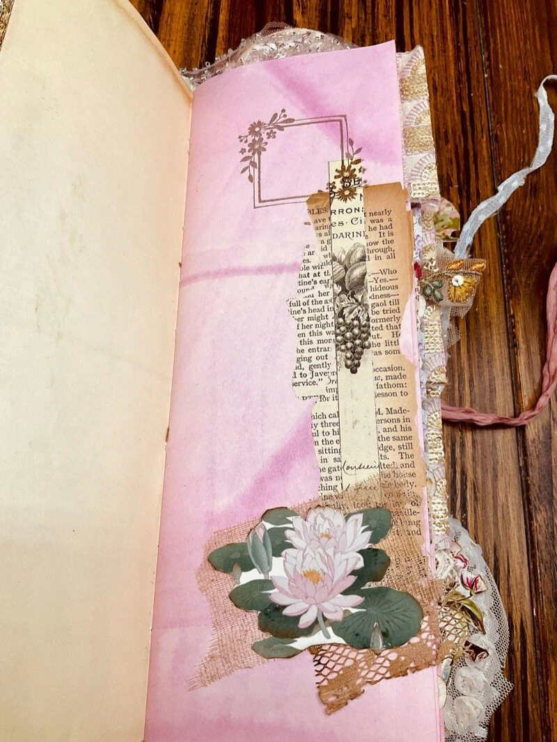 Color palette used in handmade journal